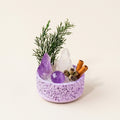 Amethyst Crystal Bowl with White Quartz | Spiritual Growth