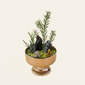 Black Tourmaline Crystal Bowl | Protection &amp; Grounding | Pyrite &amp; Peridot