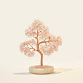 Natural Rose Quartz Crystal Tree with Ceramic Base | Heart Chakra