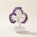 Natural Amethyst Crystal Tree with Ceramic Base | Third Eye Chakra