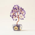 Natural Amethyst Crystal Tree with Lucky Coin | Third Eye Chakra