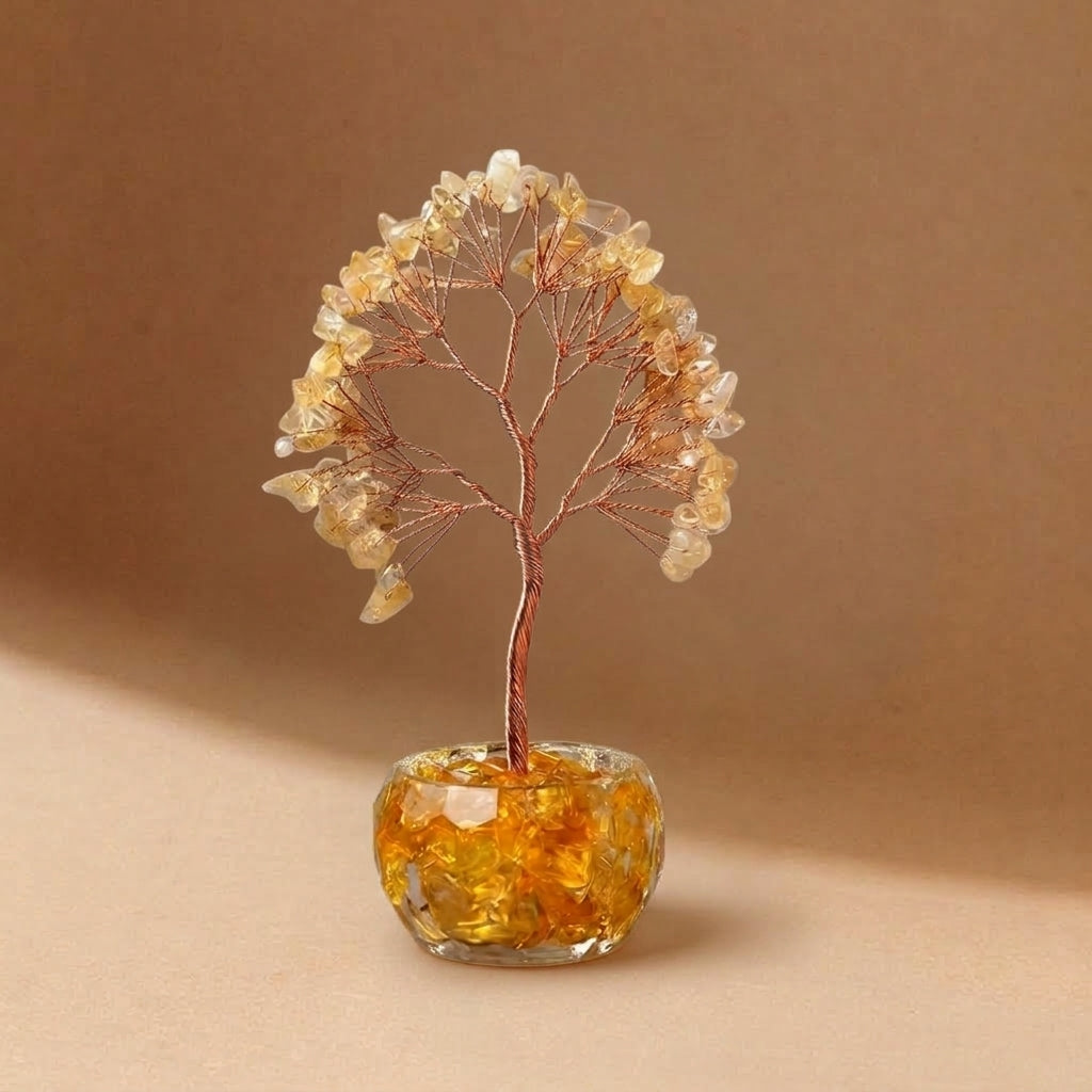 Small Natural Citrine Crystal Tree | Solar Plexus Chakra