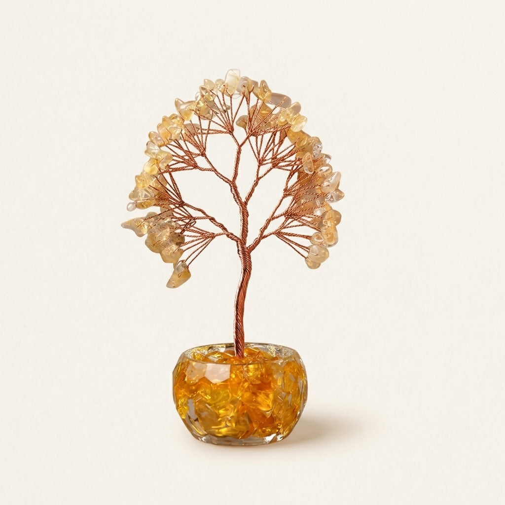 Small Natural Citrine Crystal Tree | Solar Plexus Chakra