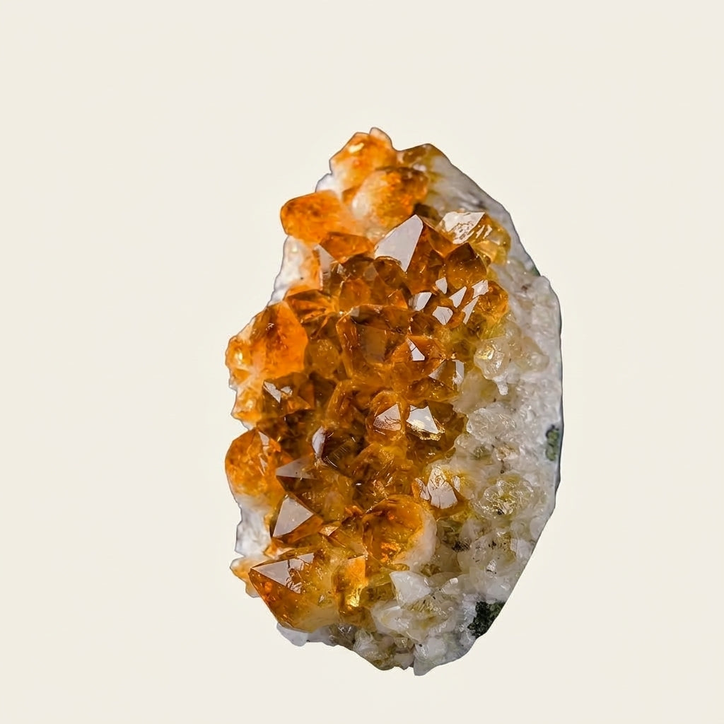 Natural Citrine Cluster | Raw Crystal Home Decor