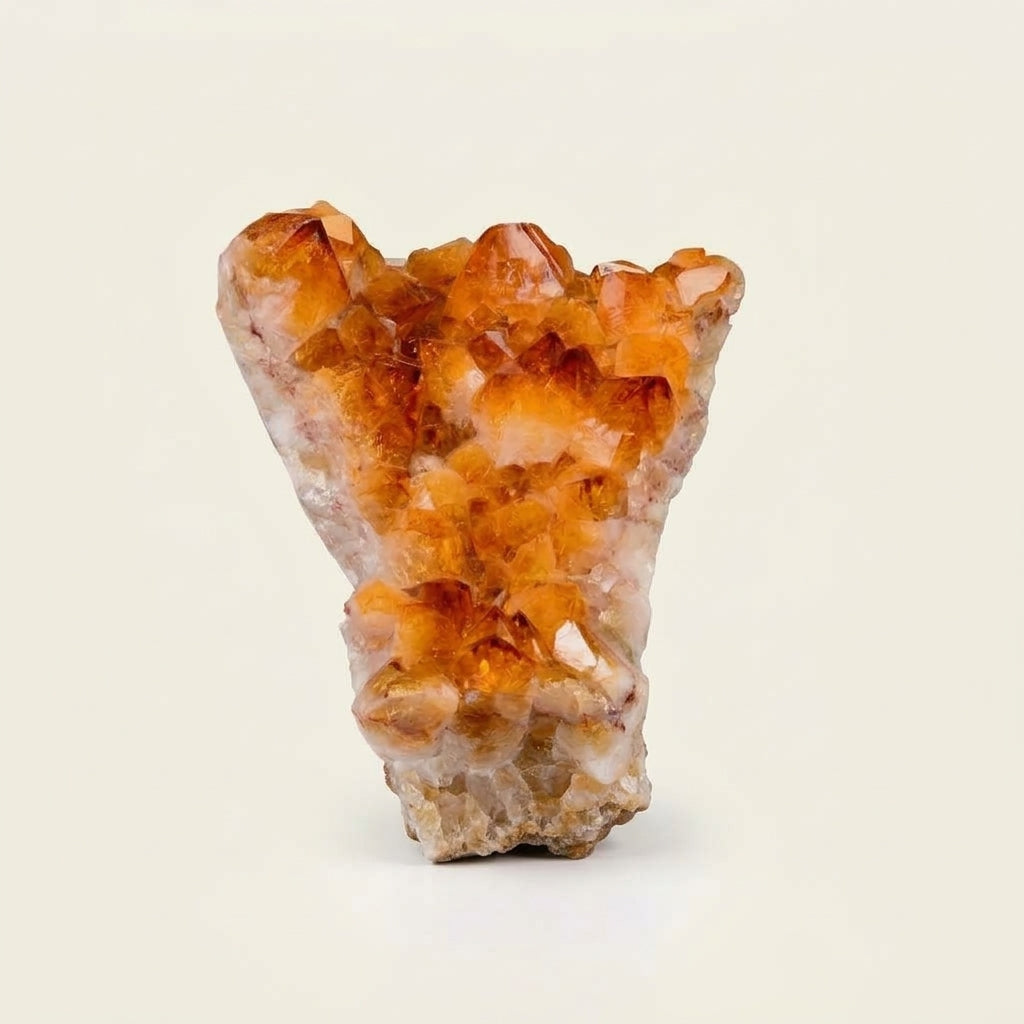 Natural Citrine Cluster | Raw Crystal Home Decor