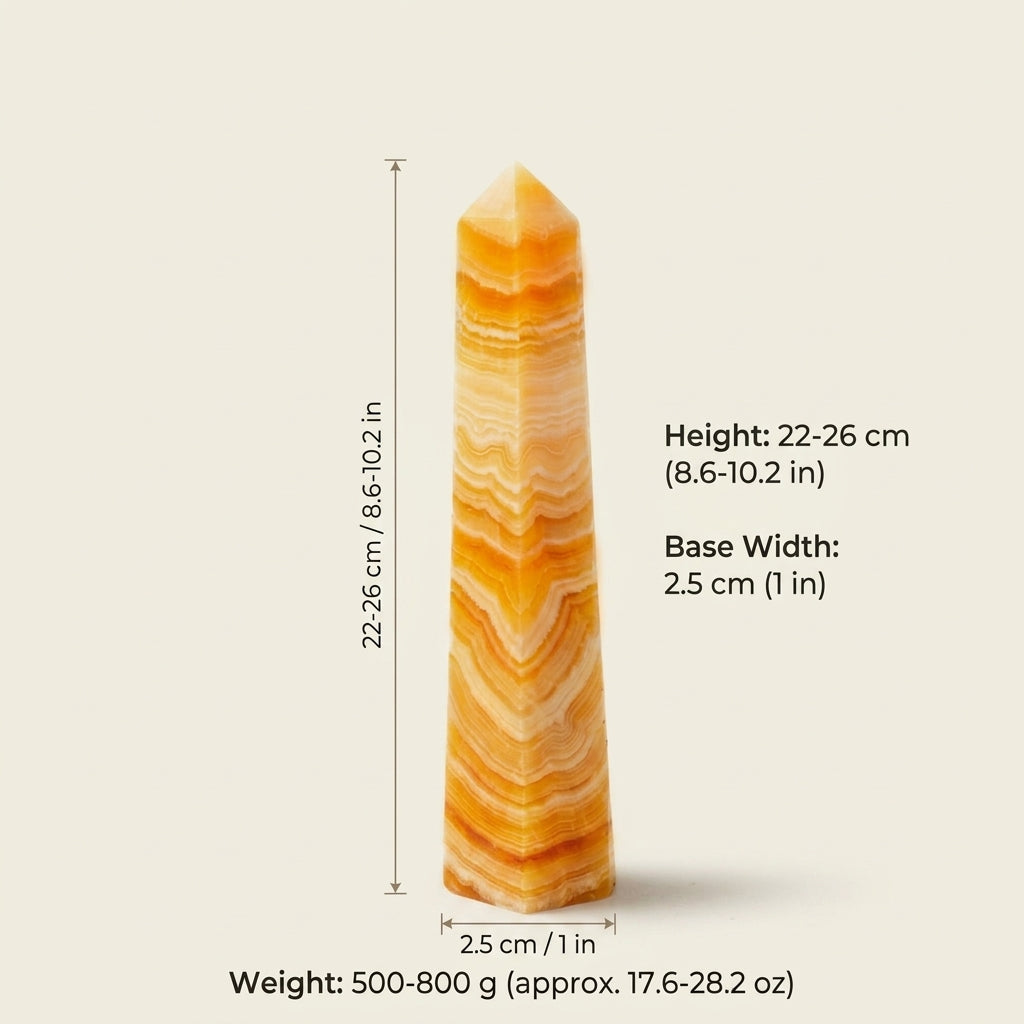 Yellow Calcite Tower | Confidence & Optimism