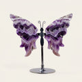 Dream Amethyst Butterfly Sculpture | Cut from Raw Crystal