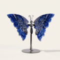 Blue Spot Jasper Butterfly Sculpture | Cut from Raw Crystal