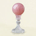 Natural Madagascar Rose Quartz Crystal Ball 8cm with Crystal Stand | Heart Chakra