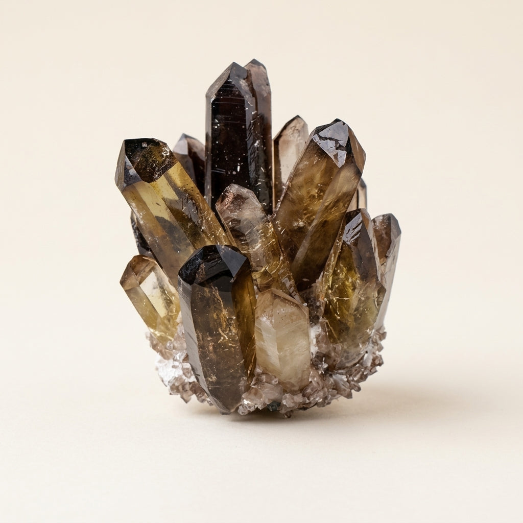 Natural Smoky Quartz Cluster | Grounding & Protection