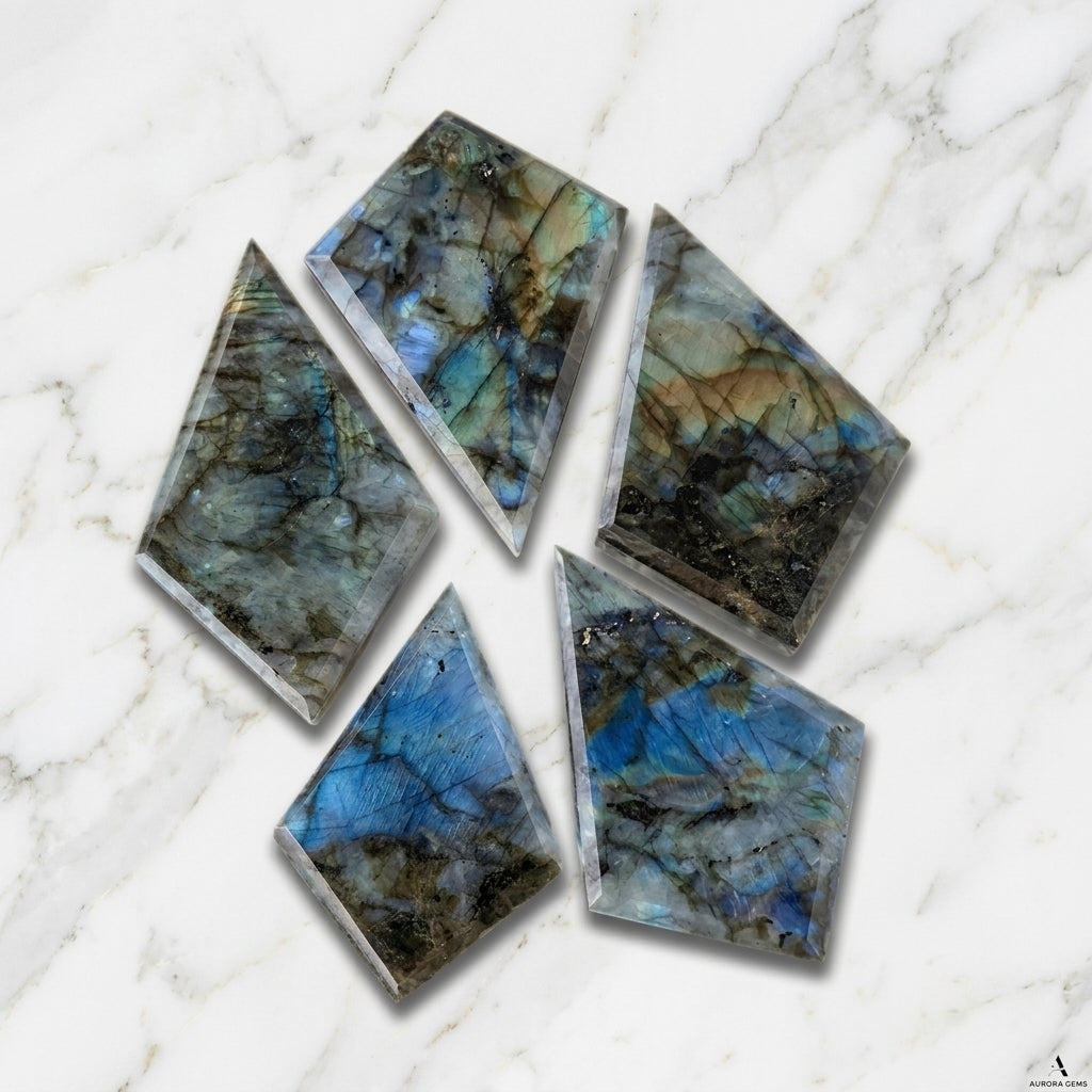 Labradorite Diamond Sculpture | Transformation & Inner Magic