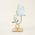 Clear Quartz Bird & Flower Sculpture | Clarity & New Beginnings