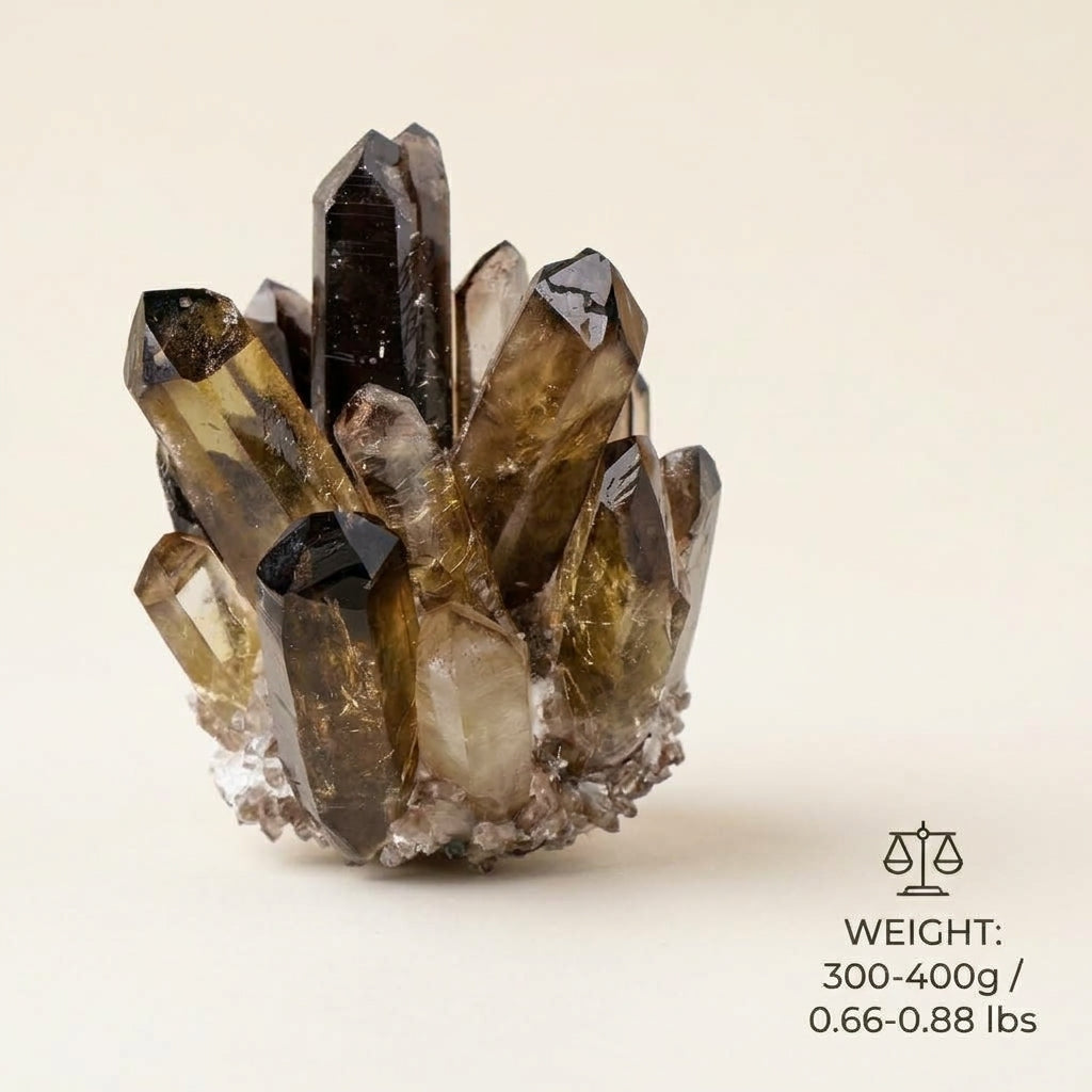 Natural Smoky Quartz Cluster | Grounding & Protection
