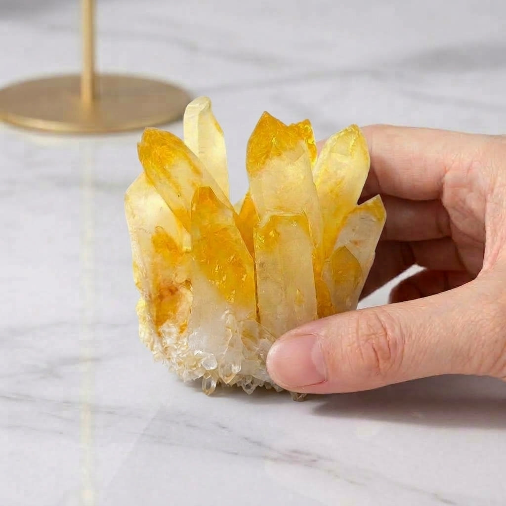 Golden Citrine Cluster | Sunlit Abundance